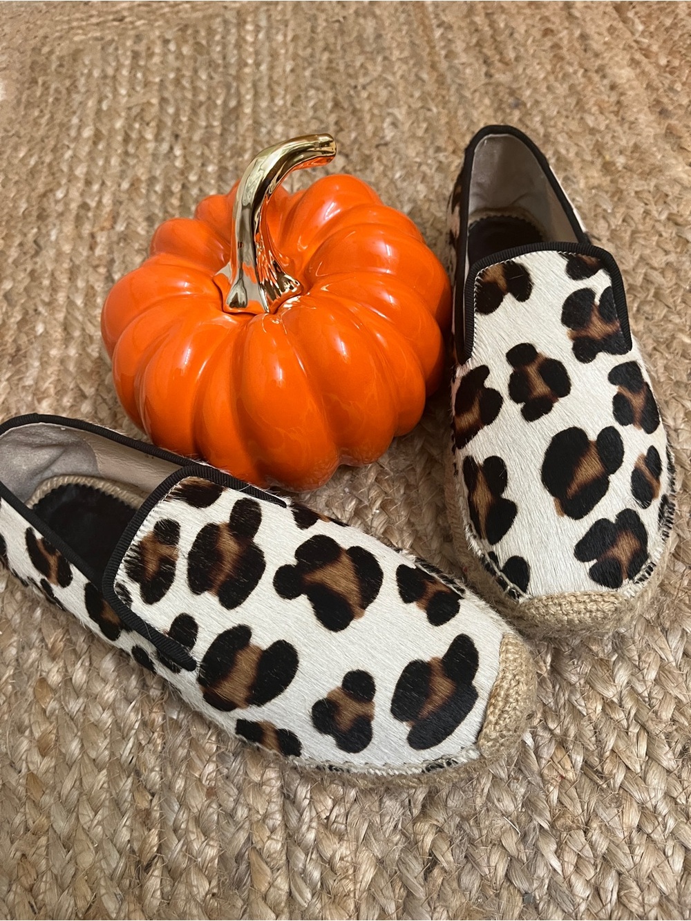 Elyse Walker Los Angeles White Leopard Calfhair Dee Espadrilles 37 - Picture 5 of 17